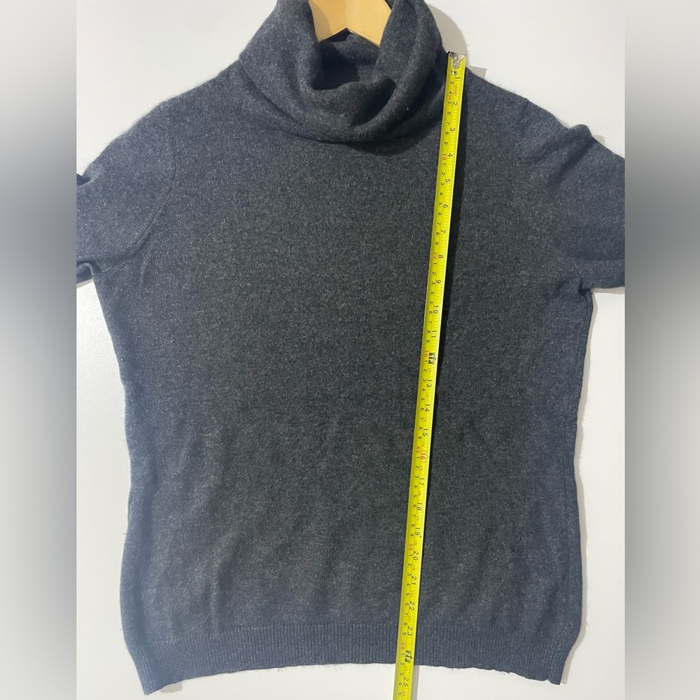 The Cashmere Shop Turtleneck Sweater Gray large - Picture 6 of 8